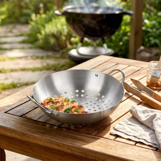 Even grilling thanks to perforation