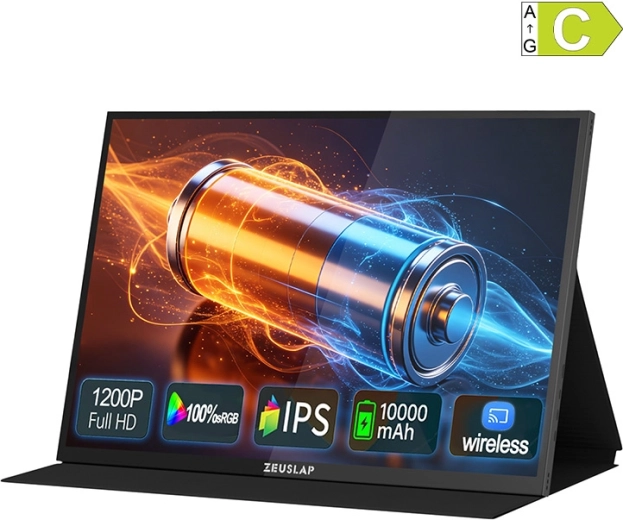 Преносим сензорен монитор ZEUSLAP P16BT 16" Full HD+