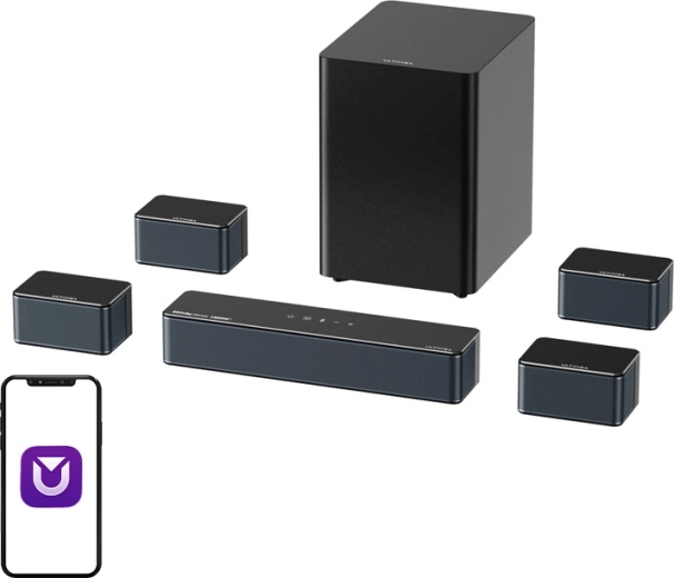 Ultimea Poseidon D80 Boom soundbar with subwoofer and 4 satellites (7.1, Dolby Atmos)
