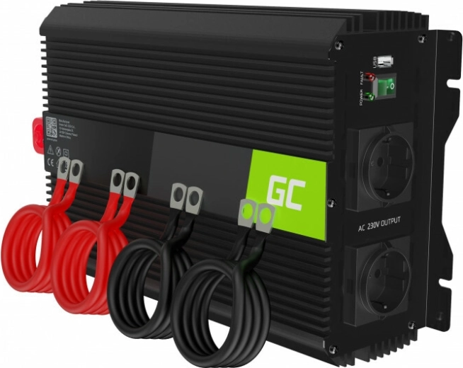 Green Cell INVGC10 автомобилен инвертор PRO 12V към 230V, 2000W/4000W