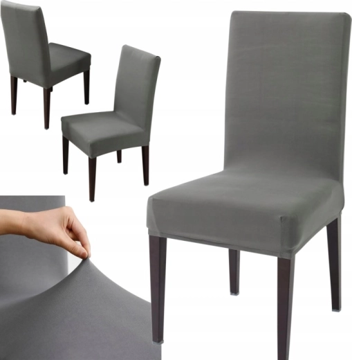 Elastic dining chair cover with reinforced elastic band - 1 piece