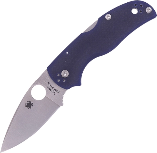 Джобен нож Spyderco Native 5 Dark Blue G10, сатинирано острие 7,5 см