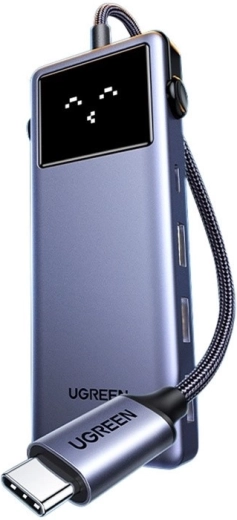 Ugreen CM888 Uno USB-C хъб 7в1 с HDMI 4K, USB 3.0, PD и RJ45 - 1 брой