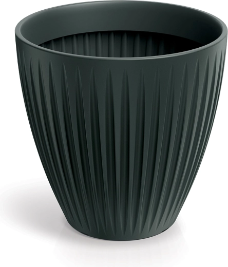 Latia Round Midl Planter 48 cm anthracite