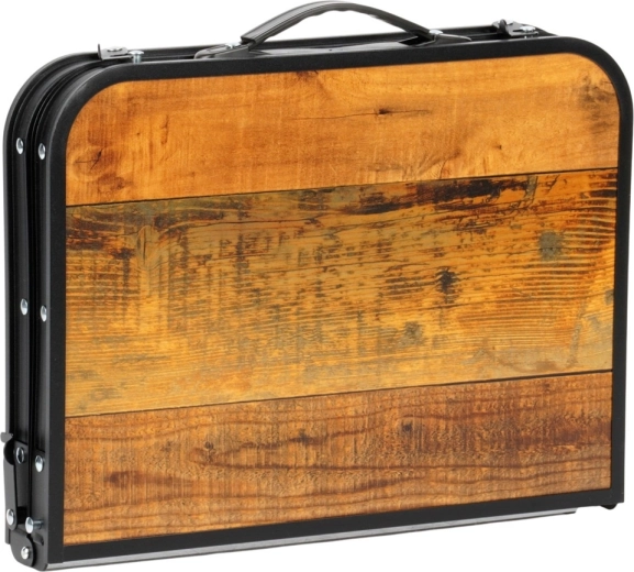 Folds into a briefcase with a handle