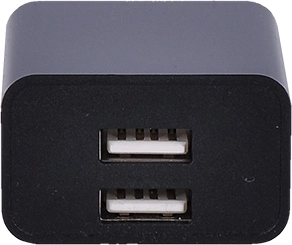 Two USB-A ports for charging two devices