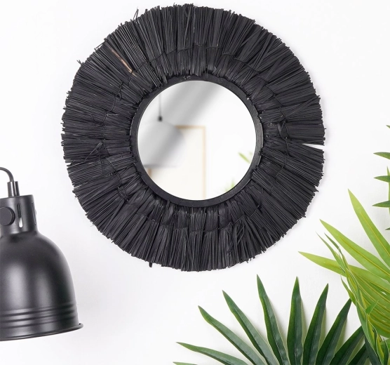 Practical round wall mirror