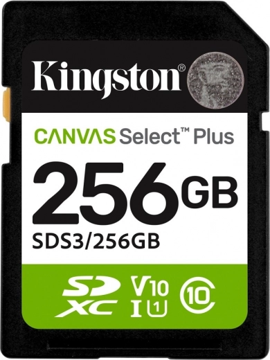 Карта памет SD 256GB Canvas Select Plus Gen3 150MB/s