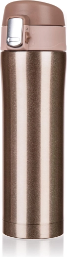 Travel stainless steel thermos 0.43 l – metallic gold BODO