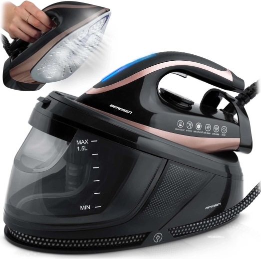 BERDSEN Steam Generator 3000 W with Ceramic Soleplate and 1.5 L Tank