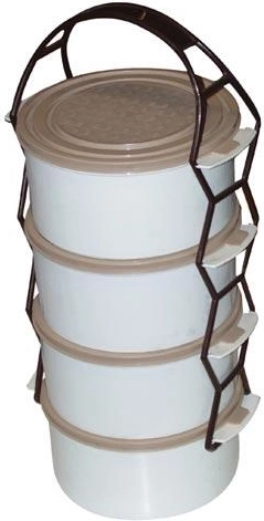 Food carrier 4×1.5 l plastic