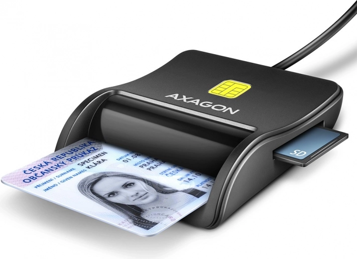 Axagon Card Reader CRE-SM3SD USB with support for SD/microSD/SIM