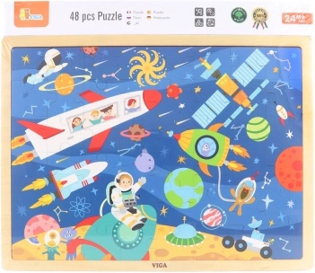 Дървен пъзел Космос 48 части