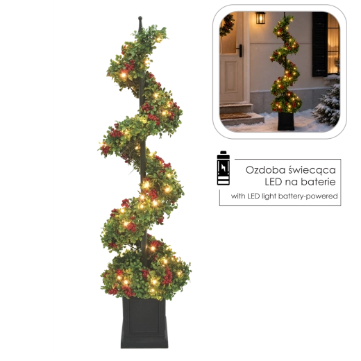 Christmas LED Spiral Tree 120 cm