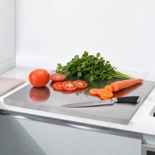 Hygienic stainless steel surface