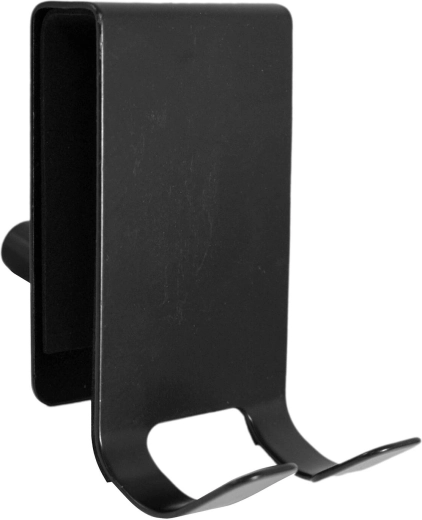 Stainless steel shower door hook, black, 8 × 4.5 × 1.5 cm
