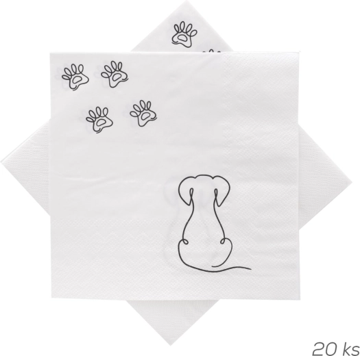 Paper Napkins Dog 33 × 33 cm 20 pcs