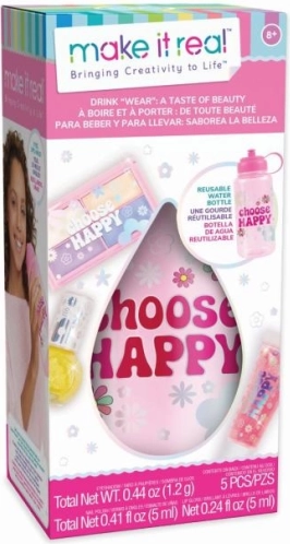Cosmetic set with water bottle for kids