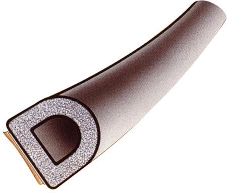 Уплътнение за прозорци и врати EPDM D 9×8 мм, бяло, самозалепващо Trelleborg (100 м)