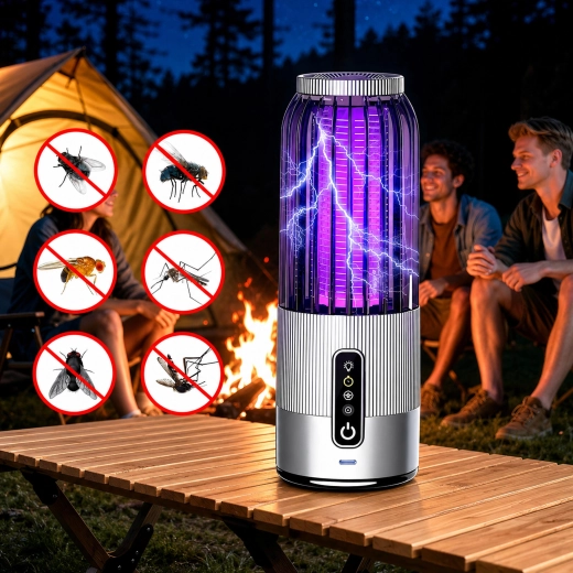 Hanging electric insect killer lamp with timer - 1 piece