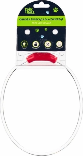 Светещ LED USB нашийник за куче и котка