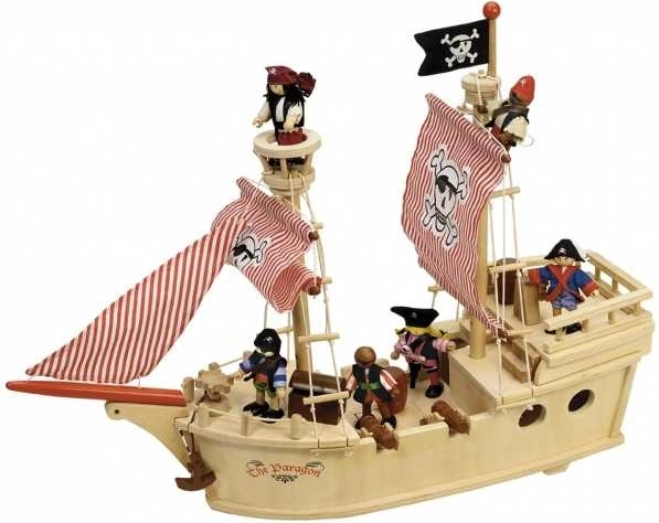 Tidlo Wooden Pirate Ship