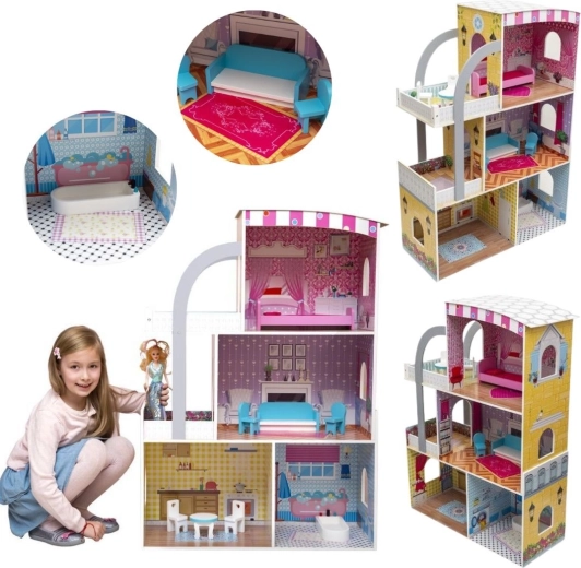 Modern luxury villa – wooden dollhouse