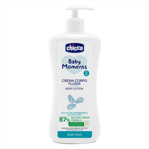 Бадемово мляко за тяло CHICCO Baby Moments 500 мл