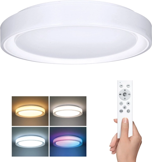 Solight Floco LED ceiling and wall light with remote control