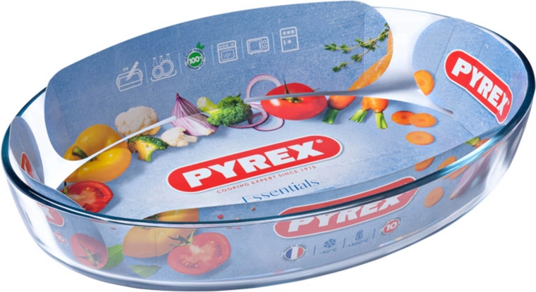 Oval baking dish PYREX 3.1 l glass 35 × 24 × 6 cm