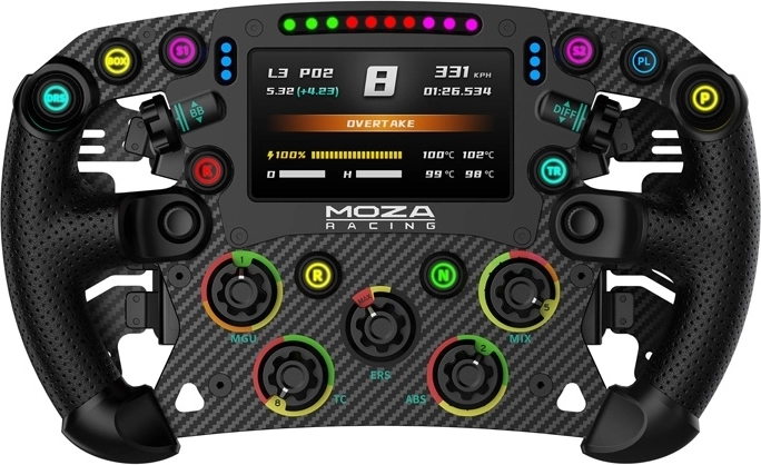 Moza FSR V2 formula wheel for PC with 4.3" touchscreen