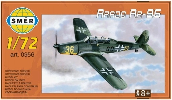 Модел Arado AR-96 1:72, 15,2 x 1,18 см, в кутия 25 x 14,5 x 4,5 см