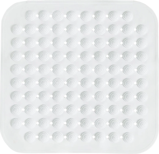 Противоплъзгаща постелка за душ от PVC 43,5 × 43,5 см