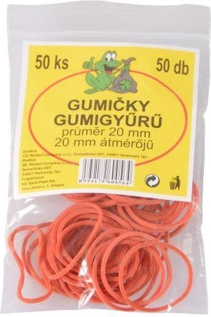 Rubber Bands 20 mm, pack of 50