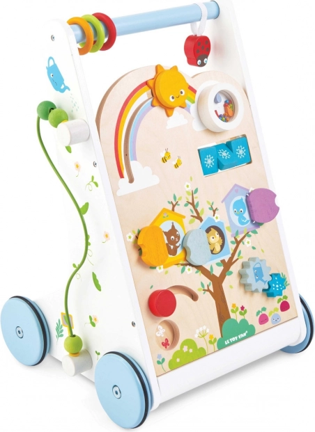 Le Toy Van Wooden Walker with Activities for Toddlers