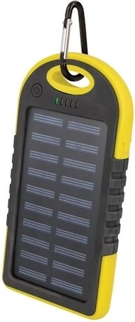 Setty solar power bank 5000 mAh yellow