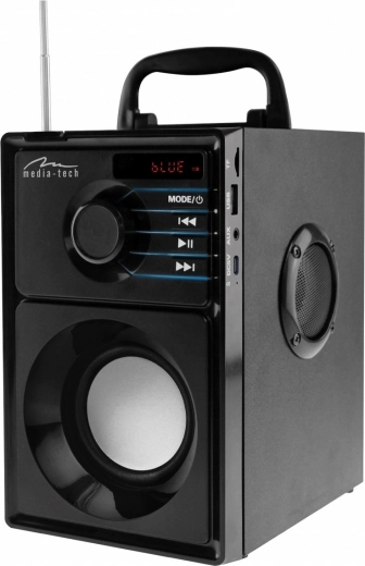 Преносим високоговорител MEDIA‑TECH boombox silver с Bluetooth 5.1 и FM радио