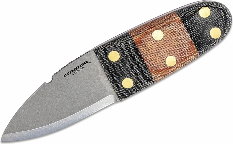 Condor Primitive Bush Dagger 6.7 cm, micarta, leather sheath