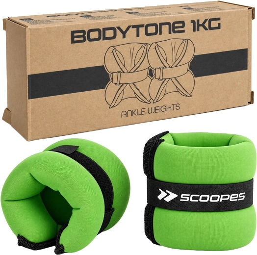 BodyTone wrist weight 1 kg green - 1 piece