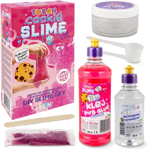 Голям комплект Slime XL Бисквитка розов