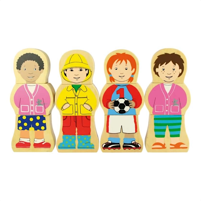 Bigjigs Toys дървени магнитни пъзели – националности