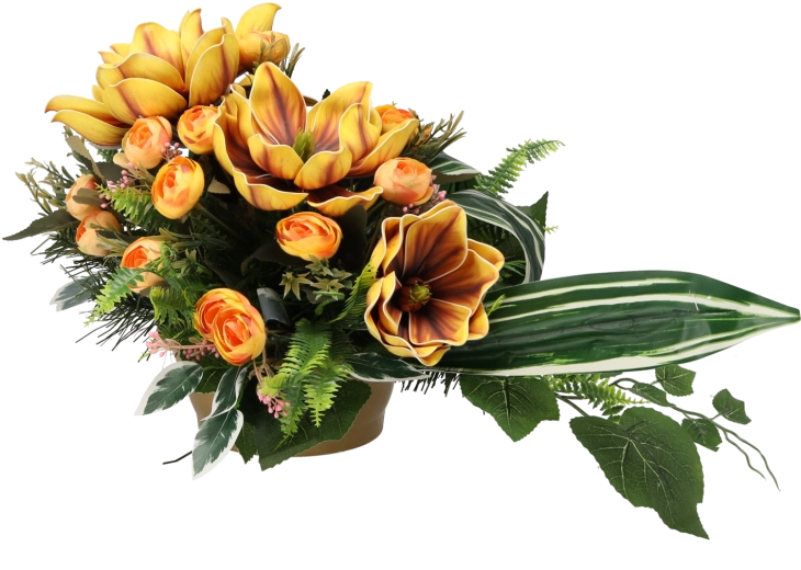 Decorative floral arrangement No. 14 (42 × 32 cm) - 1 piece