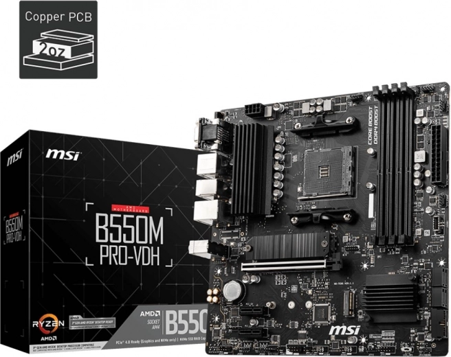 Дънна платка MSI B550M PRO-VDH