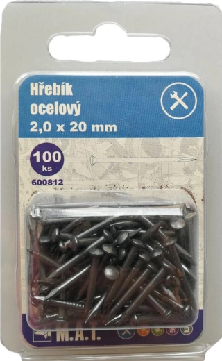 Стоманени пирони 16 × 2,0 mm (100 бр.)
