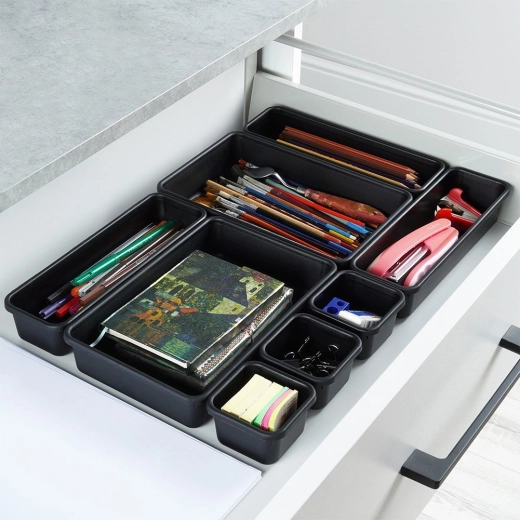 Clear storage for office and household small items