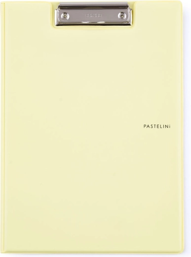 Double Folder A4 Pastelini Yellow Plastic Pad