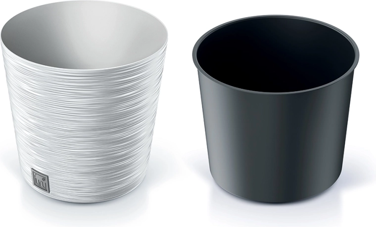 Furu Round Flower Pot 25 cm White