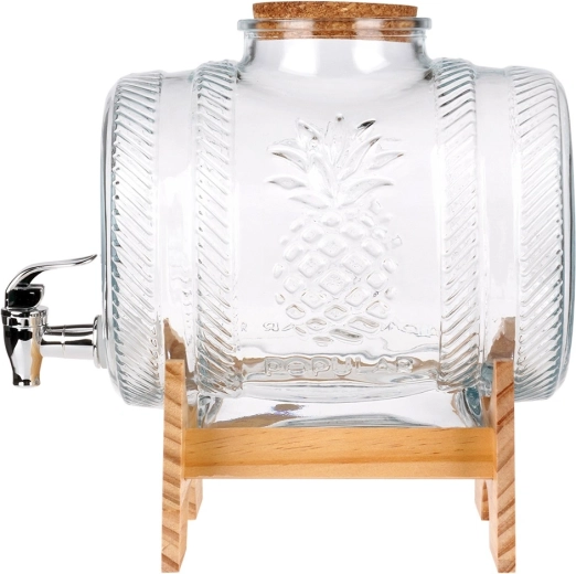 Здраво стъкло с релеф на ананас