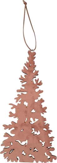 Wooden hanging decoration in the shape of a Christmas tree 27 × 14 cm
