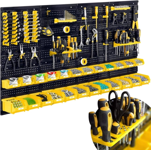 Humberg workshop wall-mounted tool board 128 × 76 cm